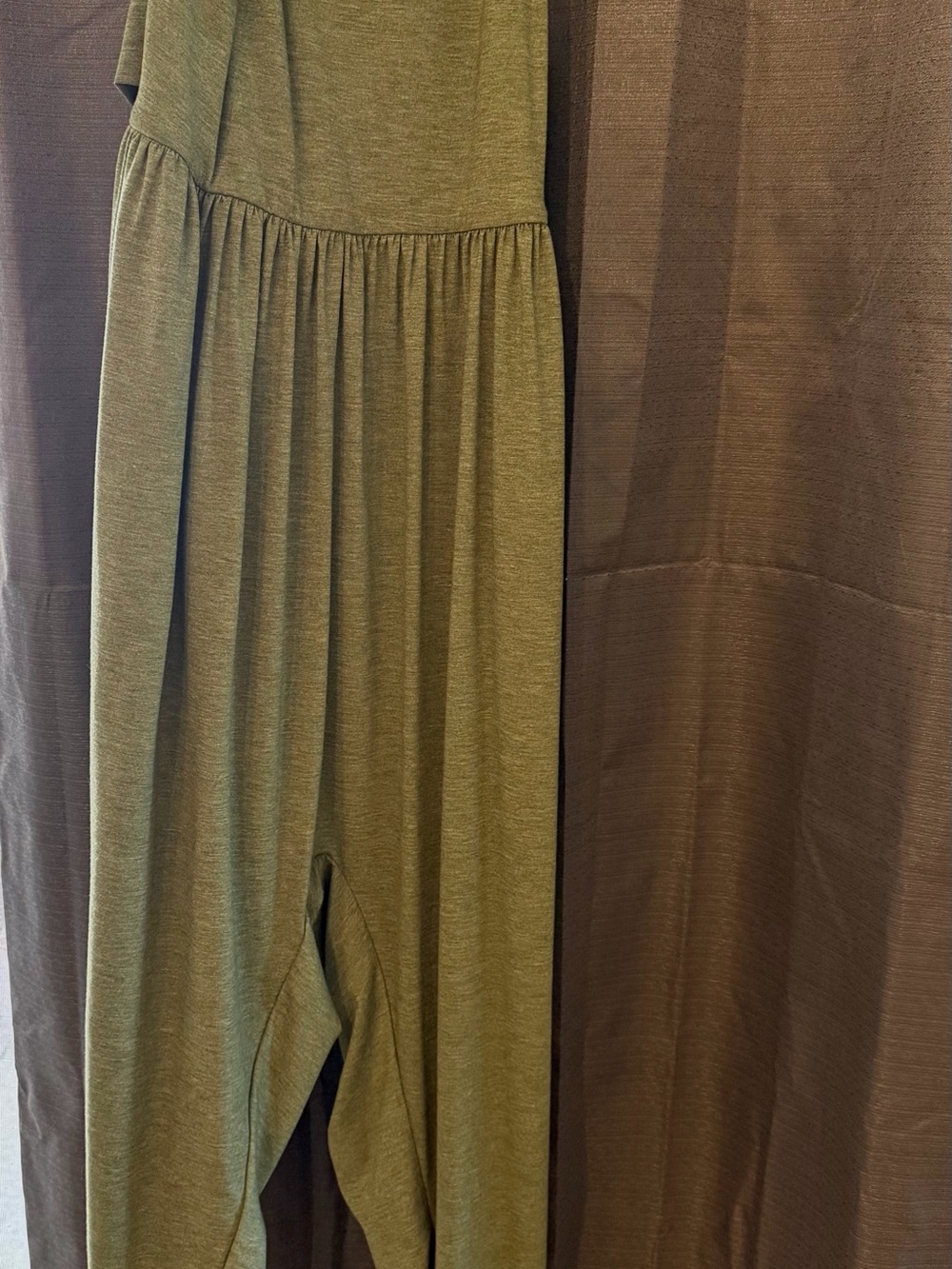HALARA Olive Green Wide-Leg Jumpsuit
